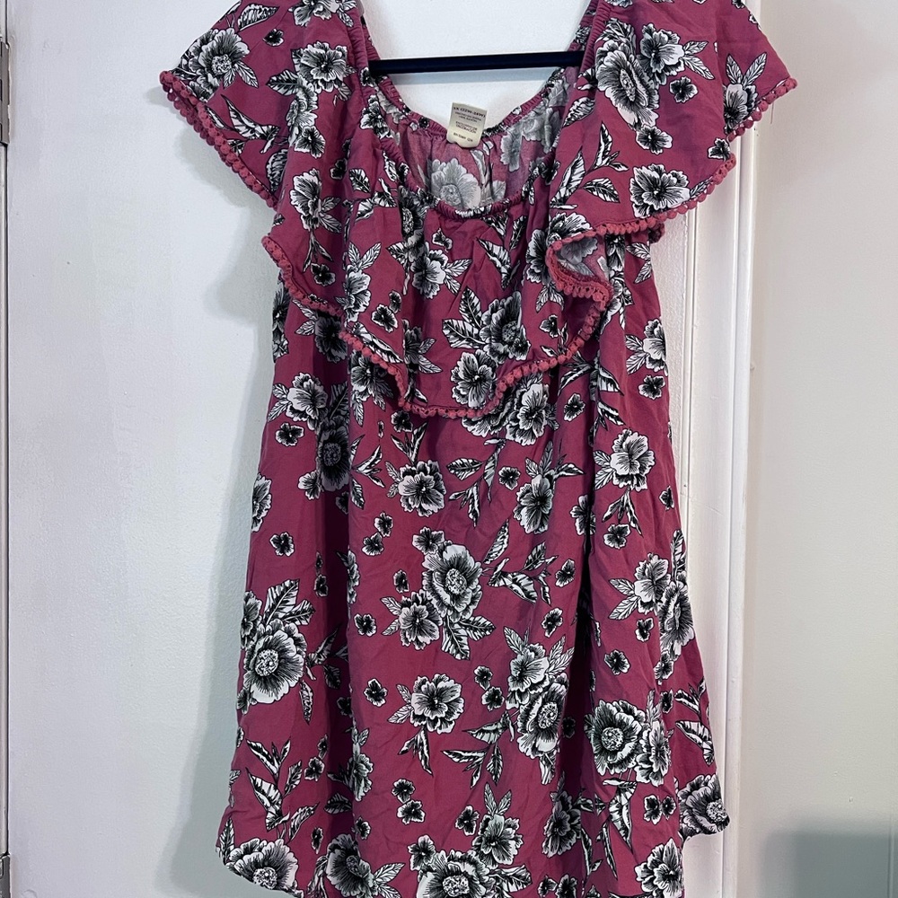 Orange flower shirt